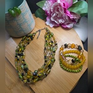 Multicolor Beaded Jewelry Set